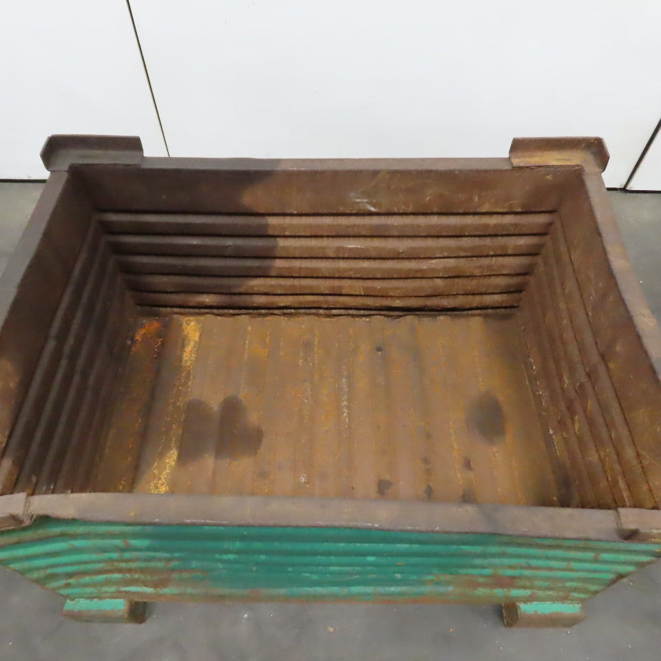 48" x 32" x 24" ID Heavy Duty Steel Stackable Bulk Container Tub Bin 150 Gallon