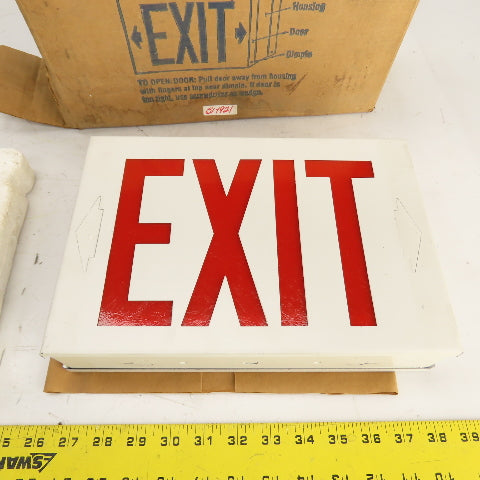 Lithonia P000639 XSW2R-S12 266X Emergency Exit Light 118V 60HZ 0.3A