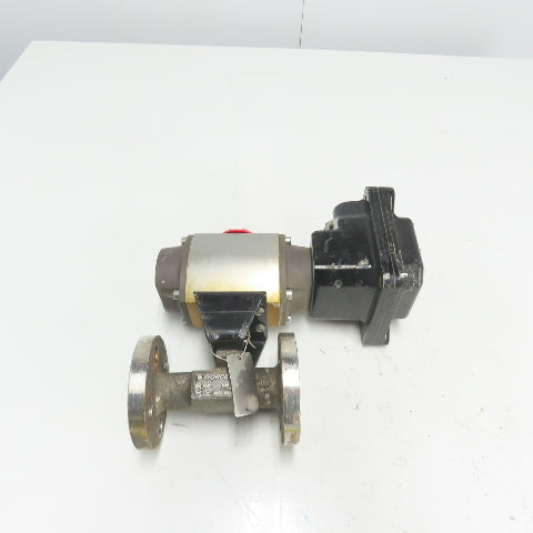 Flowserve 10E39SXZ1120A Ball Valve Pneumatic Actuator 120PSI 96IN LBS W/ Sensor