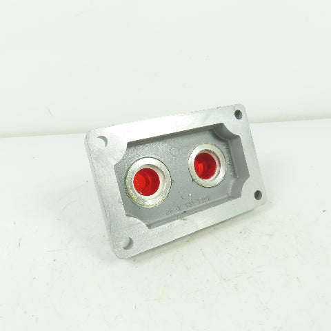 Crouse-Hinds XCS-0B30 RL Hazardous Location Double Red Pilot Light Cover