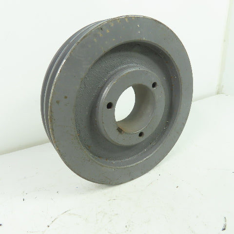 6-5/8" OD x 1-3/8" Wide 2 Groove V-Belt Pulley 1-15/16" Bore