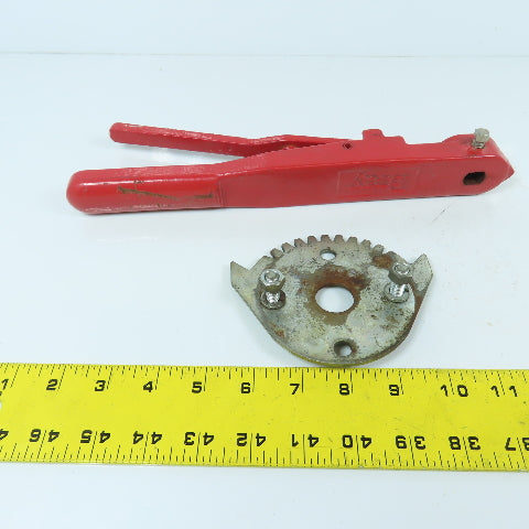 Bray 11-3/4" OAL Manual Butterfly Valve Handle W/02-0200-70010-529 Notched Plate