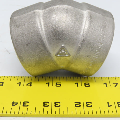 1-1/2" Socket Weld 45° Elbow 304 Stainless Steel Lot of 4