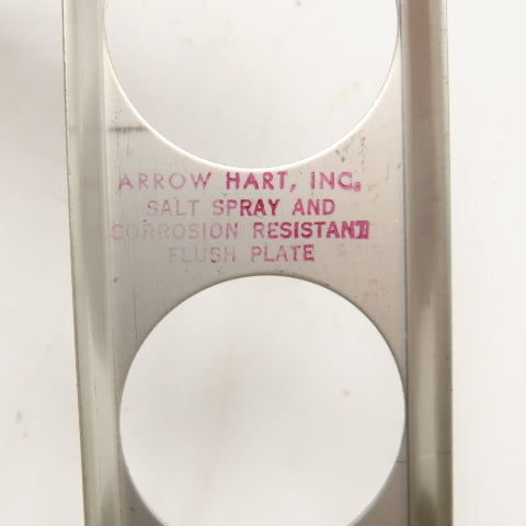 Arrow Hart T16520 2 Gang Vertical Stainless Steel Trim Line Wall Plate Lot Of 10