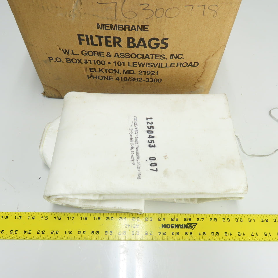 W.L. Gore 76300778 6" Dia x 60" L Gore-Tex Membrane Filter Bag Lot Of 16