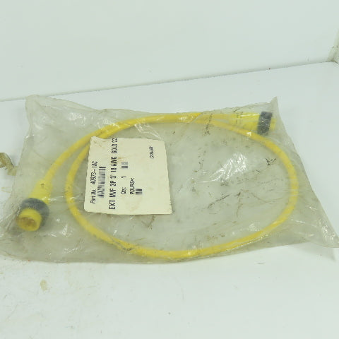Daniel Woodhead 40973-18G Mini Change Cordset 3-Pin Male/Female 3' 18/3PVC 18AWG