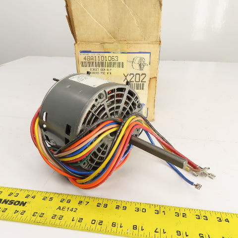 Marathon X202 YWD48A1101063B 1/4HP Electric Motor 1075RPM 208-230V 1PH 48Y Fr.