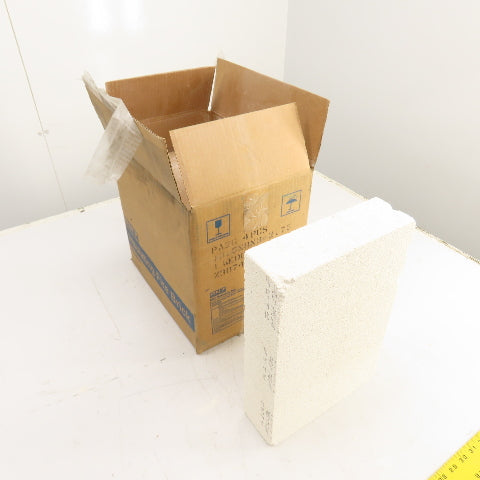 BNZ PA-26 No. 1 Wedge Insulating Fire Brick 2600° 13.5 x 9 x 3-2.75" Box Of 4