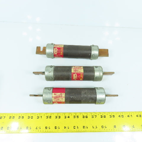 Fusetron FRS-R-200 200A Dual Element Time Delay Fuses 600VAC Lot Of 3
