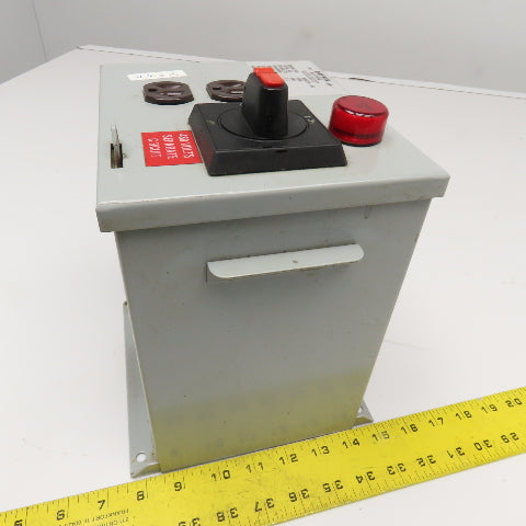 Daykin MDGTA-05 480V Pri 120V Sec. 1Ph Transformer Disconnect 1000VA