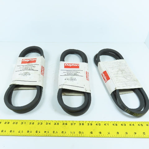 Dayton 3X639G 3X639 V-Belt 63" x 21/32" B-Section Lot Of 3