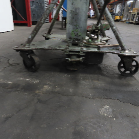 Bohl Equipment Co. Manual Foot Powered Lift Cart Table 29"x 26-1/2"Top W/Casters