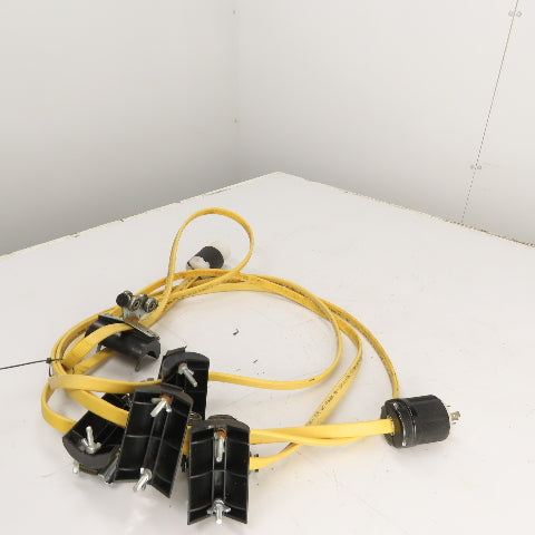 20' Long Festoon Cable Carrier Travel System Kit 14AWG 4-Conductor 600V W/ Plugs