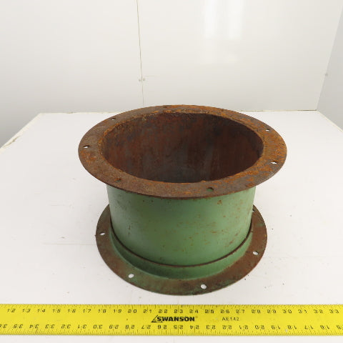12" x 12" Flanged Steel Pipe Duct Coupling Connector Adapter 8-1/2" Long