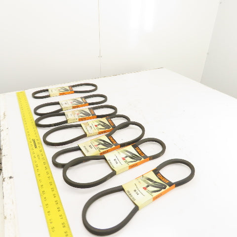 Timken Super Blue Ribbon B34 B-Section V-Belt 21/32" x 37" Long Lot Of 7