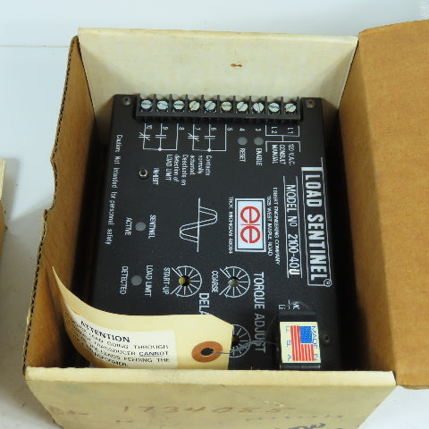 Ebbert Engineering 2100-40U Load Sentinel Motor Load Monitor Controller 120V NEW