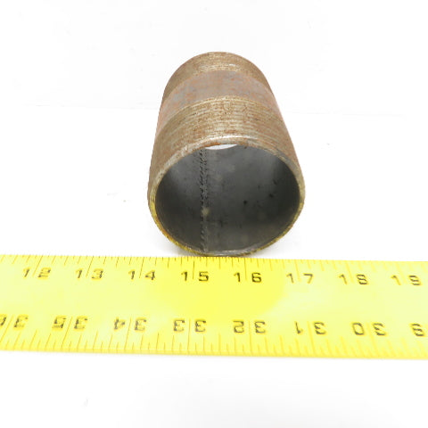 2-1/2" NPT 4" Long Malleable Iron Black Pipe Nipple Schedule 40 Lot of 9