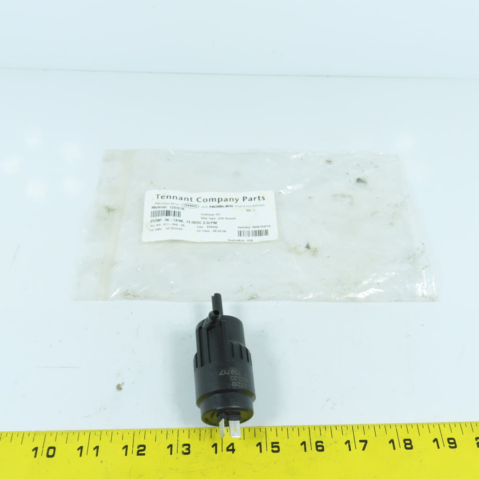 Tennant 1231018 In-Tank Pump 12VDC 3.5LPM