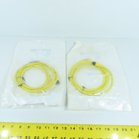 Allen Bradley 889D-F4AC-2 Ser B QD Cordset 4-Pin DC Micro 2 Meter SEALED Lot/2