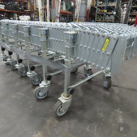 Nestaflex 376 24" Flexible Expandable Skate Wheel Conveyor 78"-150"