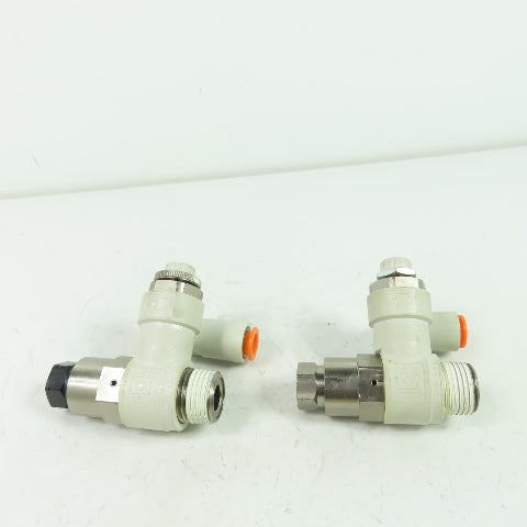 SMC ASP630F Flow Control Pilot Check Valve Lot Of 2
