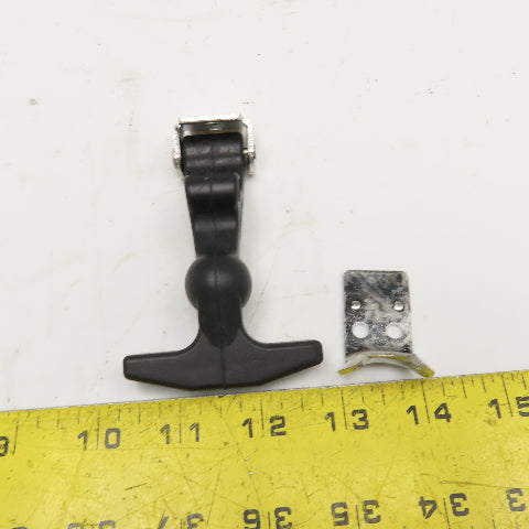 1XPA7A 3/8" Ball Rubber Tension Door Lid Draw Latch 4-5/16" OAL