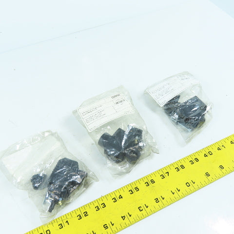 Dungs 210319 DIN Connector Cable Socket 3-Pin Lot Of 3