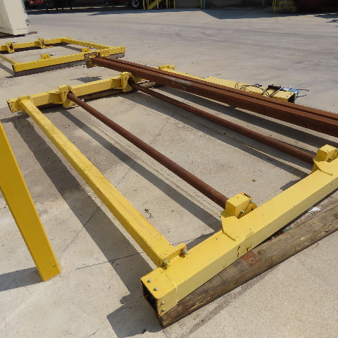 PWI 10' Wide Rolled Carpet Roofing Stationary Manual Material Dispenser Decoiler