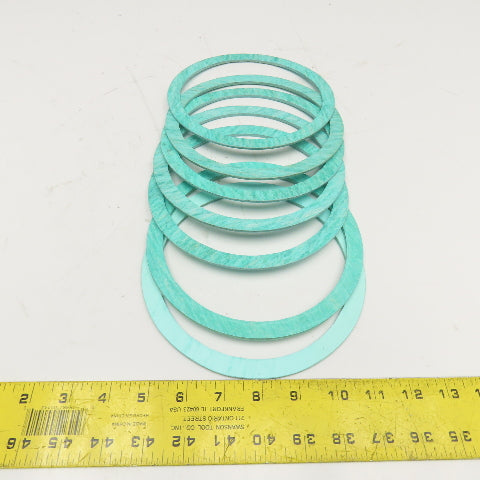 6" ID x 7" OD x 1/8" Thick Flange Ring Gasket Lot Of 7