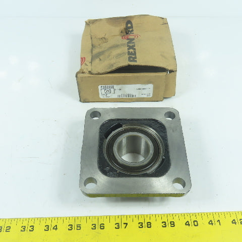 Rexnord F3S223E Link-Belt 4-Bolt Flange Mount Ball Bearing Unit 1-7/16" Bore