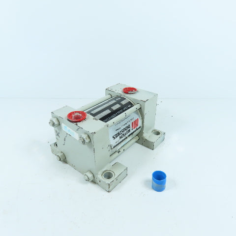 Double Acting Cushioned Air Cylinder 3" Bore 2.5" Stroke 1" Rod 1/2" Ports