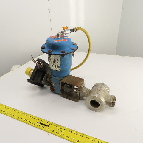 Metso 2.5" Stainless Steel Air Actuated Valve 360PSI Max W/ Indicator Tested