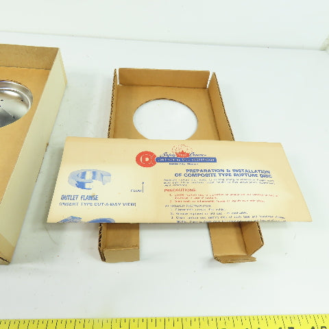 Continental Disk CDCV 2" Rupture Disk 316-AG-316 109 PSIG @ 72°F Lot Of 2
