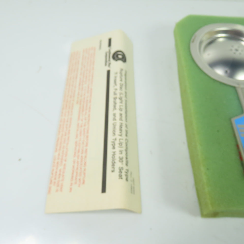 Continental Disk CDCV (LL) 2" Rupture Disk 316-TEFLON-316 35.1 PSIG @ 72°F Lot/2