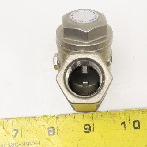 Watts 1/2" NPT Stainless Steel Swing Check Valve Cl 200
