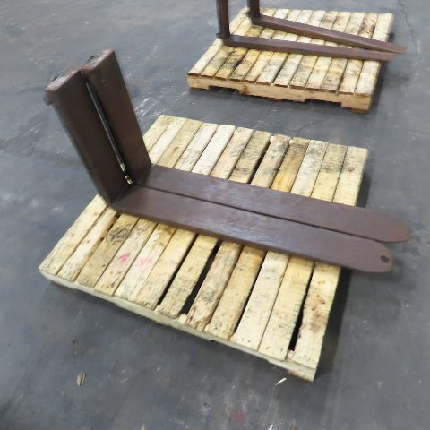 Class II 2 Tapered Forklift Forks Carriage Mount 48" x 6" Set Of 2