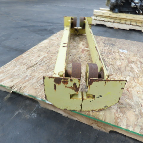 48" L Steel Push/Pul Bridge Crane End Truck For 4-1/2" I-Beam