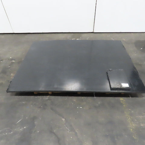 MCAM 65" x 48" x 1" Thick Tivar 1000 Plate Black UHMW-PE Self Lubricating