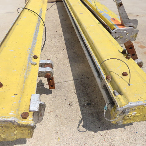 Unified 500LB 1/4 Ton Ceiling Hung Bridge Crane Monorail Rail 22' Run 16' Span