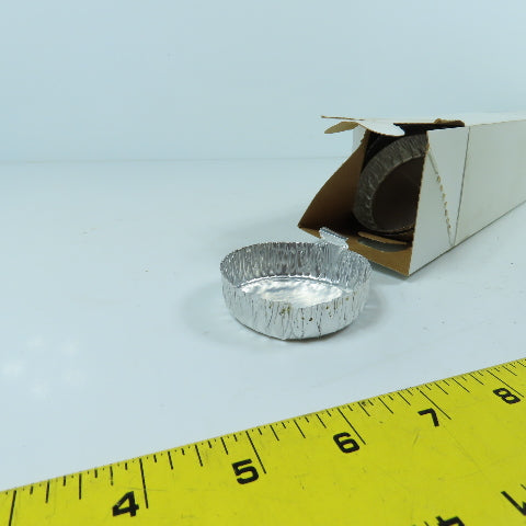Fisher Scientific 08-732 57mm Aluminum Weigh Dish Lot Of 144