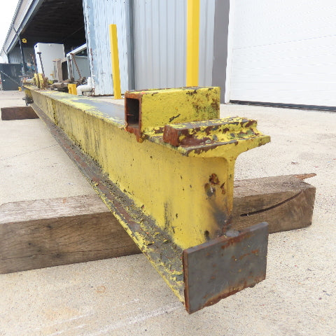 Wall-Mount Overbraced Tie-Rod Jib Crane 136" Swing 118" Travel 6" x 3-1/4" Beam