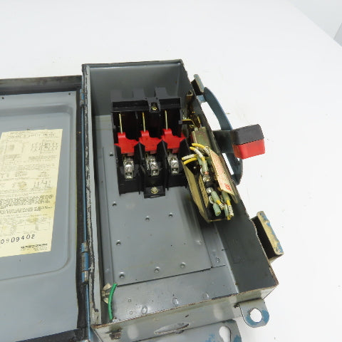 Square D HU36IAWK 30A Non Fusible Safety Disconnect Switch 3Ph 600VAC