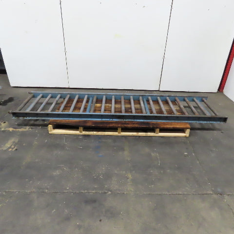 29" x 119" Long Gravity Steel Roller Conveyor 1.9" OD 6" Centers 26" BF