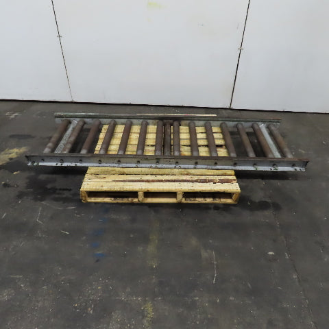 28" x 86" Long Gravity Steel Roller Conveyor 2.5" OD 6" Centers 25" BF