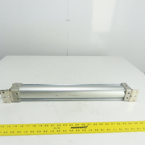 SMC NCDA1L250-2000-XB5 Double Acting Pneumatic Cylinder 20" Stroke 2-1/2" Bore