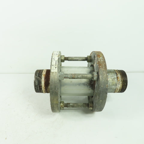 John C. Ernst CS BORO Cylinder Glass Sight Flow Indicator 100PSI