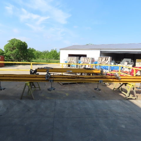 EMH Ceiling Hung Bridge Crane 15'-3" Span 20'-8" Run 10'-4" Hoist Travel W/Hoist