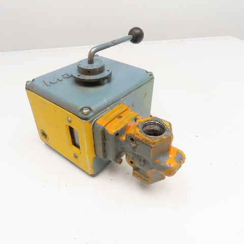 Maxon 115V Manual Shut Off Valve Nat LP Gas Light Oil 1" NPT
