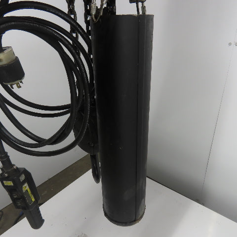 CM Lodestar Model RR 2 Ton 4000LB Electric Chain Hoist 15' Lift 16FPM 208-480V