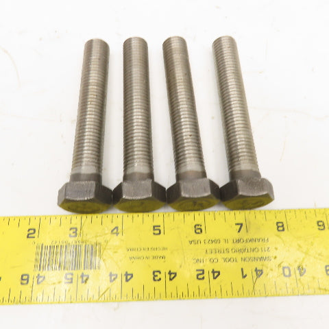 CFS 3/4"-12 Full Thread Stainless Steel Hex Bolt 5" OAL Lot Of 4